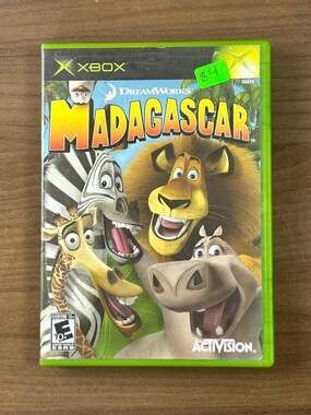Madagascar Original Xbox 2005 Activision NTSC Game Disc & Case No Manual